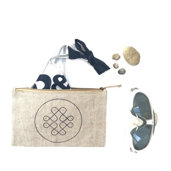 Jute Waterproof Pouch - Copper