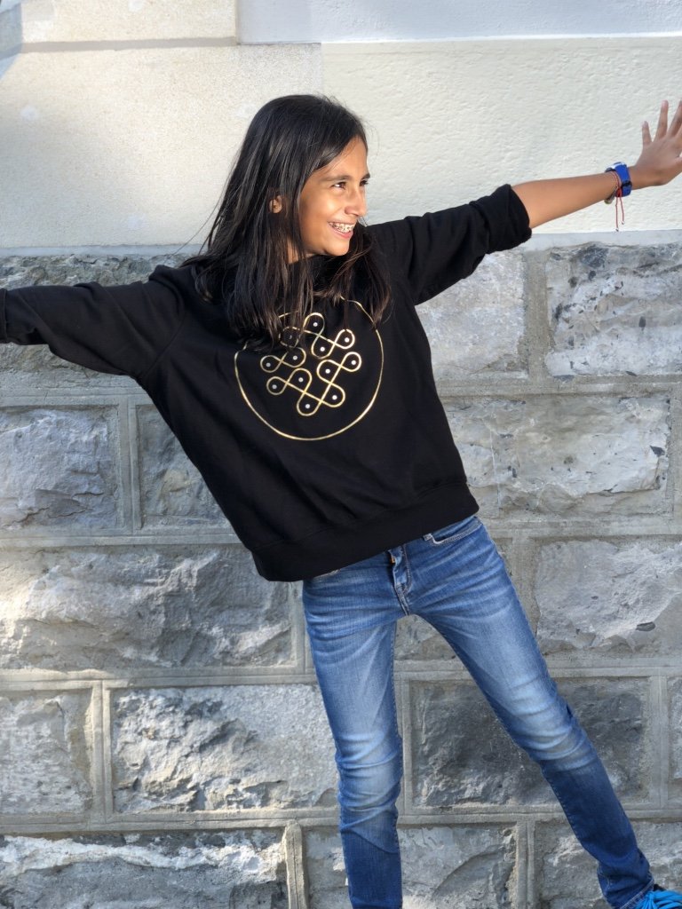 Sweatshirt with Gold Kolam
